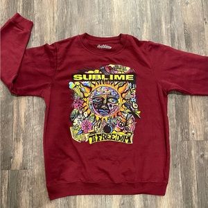 Sublime Hope To Freedom Pullover (Burgandy)